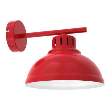 Zidna lampa SVEN 1xE27/15W/230V crvena