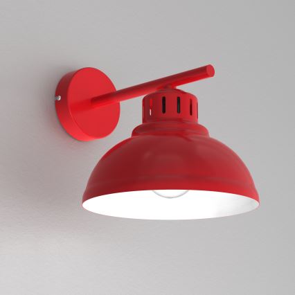 Zidna lampa SVEN 1xE27/15W/230V crvena