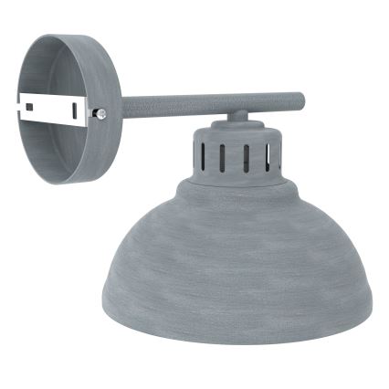Zidna lampa SVEN 1xE27/15W/230V siva