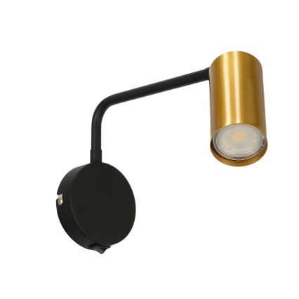 Zidna lampa TINA 1xGU10/15W/230V crna/zlatna