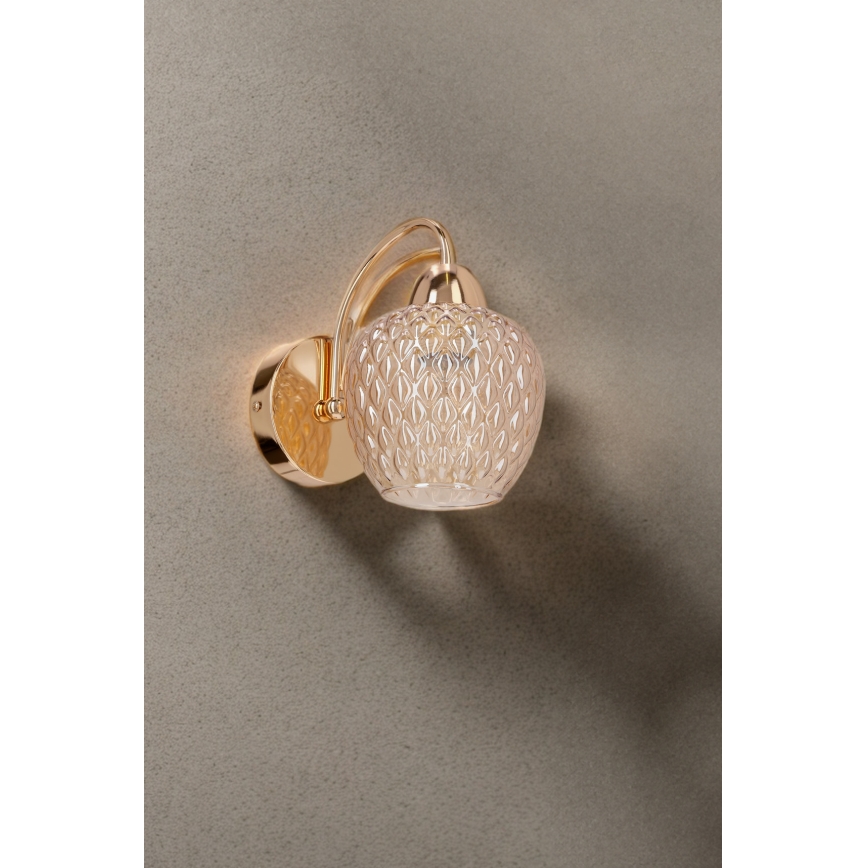 Zidna lampa TOBIAS 1xE27/40W/230V rose gold