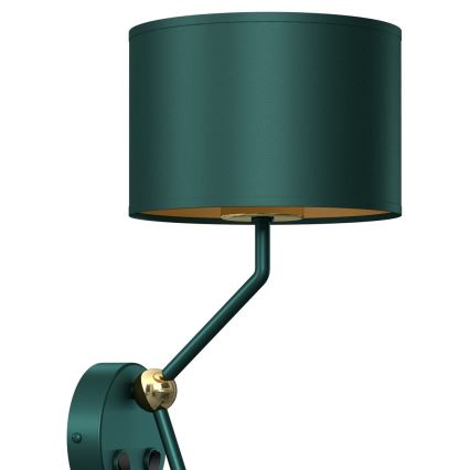 Zidna lampa VERDE 1xE27/60W/230V + 1xGU10-MR11/7W zelena