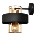 Zidna lampa VOLTA 1xE27/15W/230V 23 cm crna/zlatna