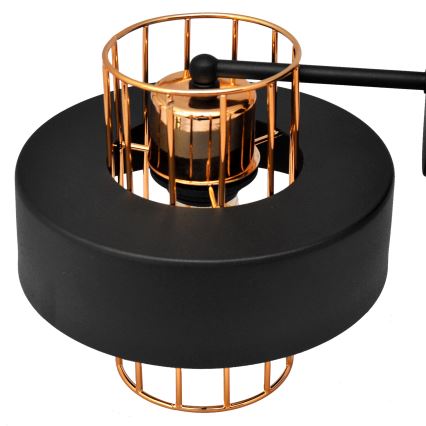 Zidna lampa VOLTA 1xE27/15W/230V 23 cm crna/zlatna