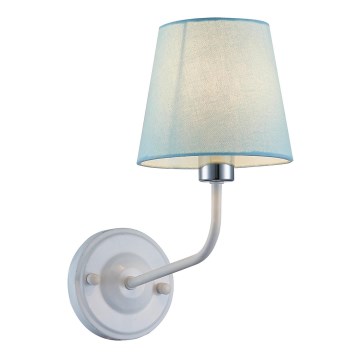 Zidna lampa YORK 1xE14/60W/230V bijela/plava