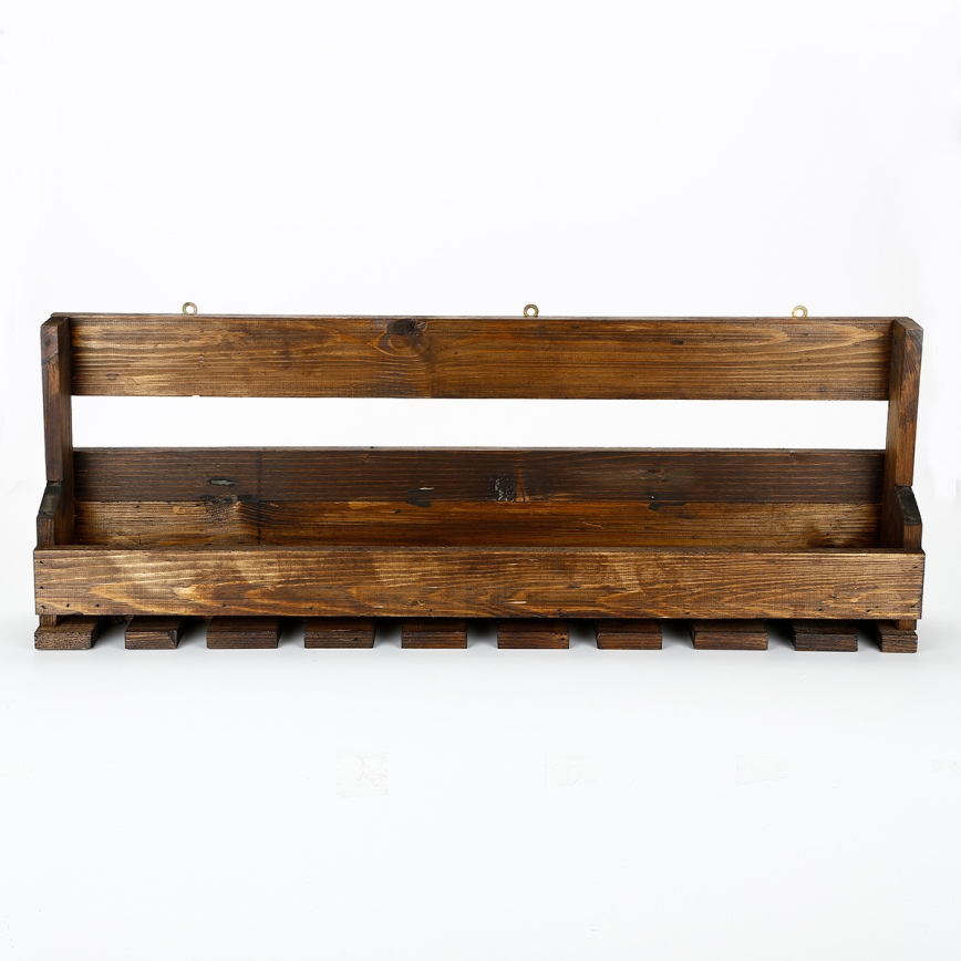Zidna polica 28x102 cm smreka smeđa