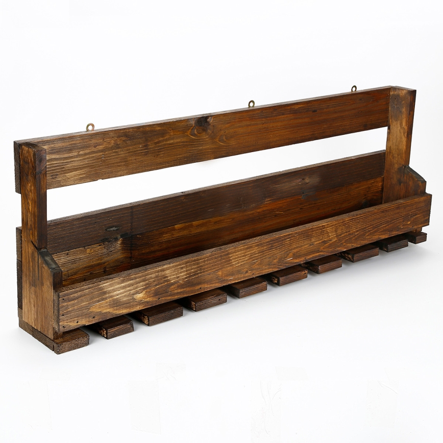 Zidna polica 28x102 cm smreka smeđa