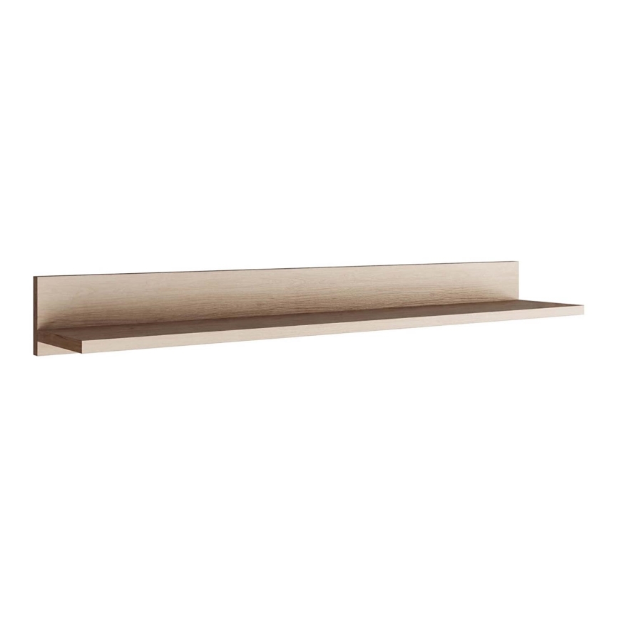 Zidna polica BASIC 12x104 cm hrast jackson hickory