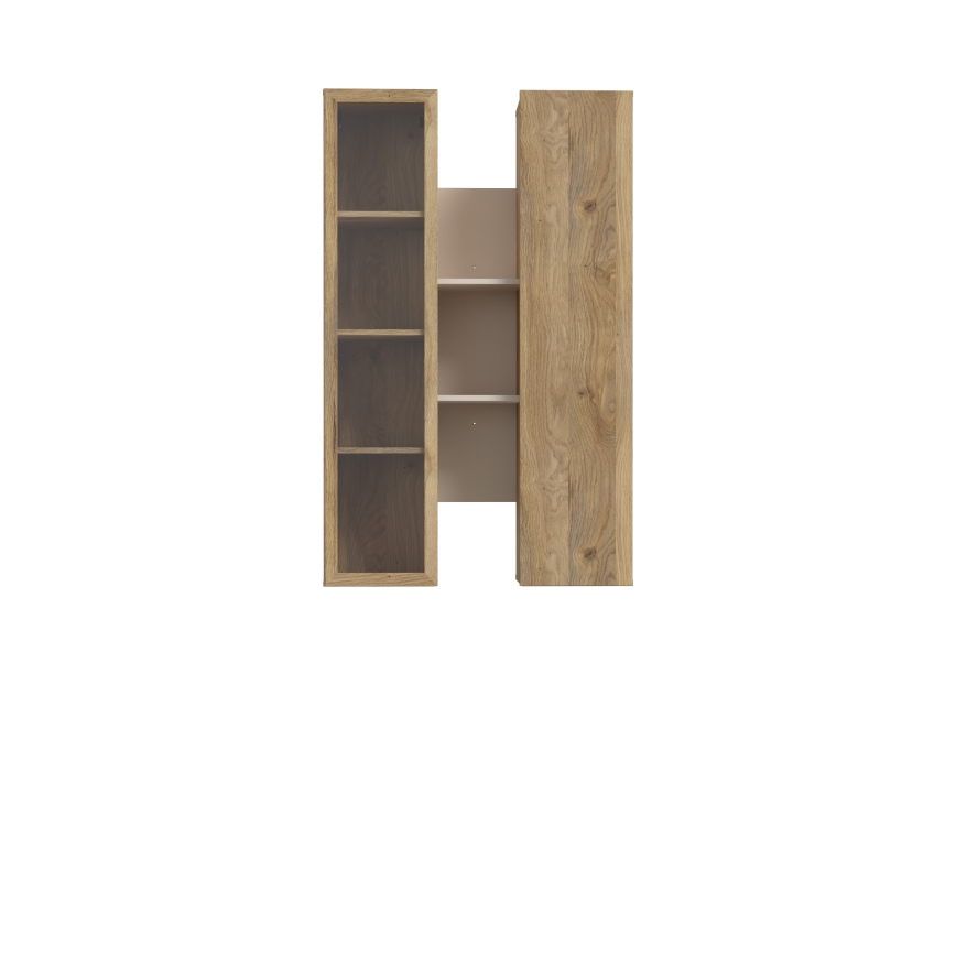 Zidna polica INAR hrast/bež