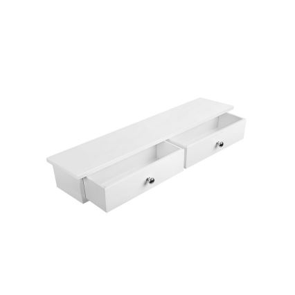 Zidna polica s pretincima SHELFY bijela