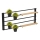 Zidna polica s teglom za cvijeće i LED rasvjetom SHELF 50x118 cm crna/bež/bor