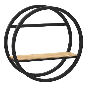 Zidna polica SHELF promjer 39,5 cm hrast