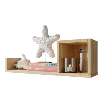 Zidna polica SILETO 20x60 cm hrast sonoma