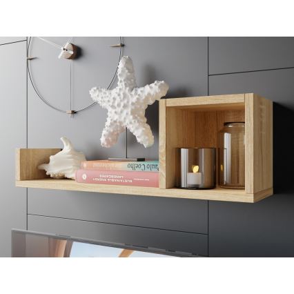 Zidna polica SILETO 20x60 cm hrast sonoma