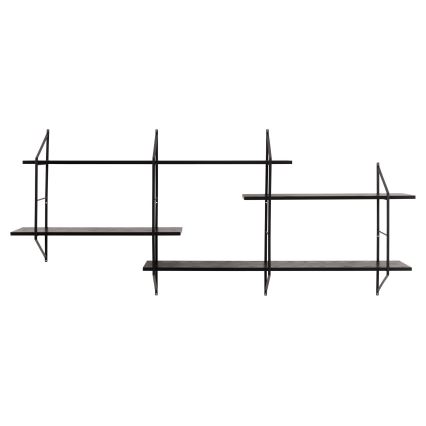 Zidna polica TOCO 191x79 cm crna