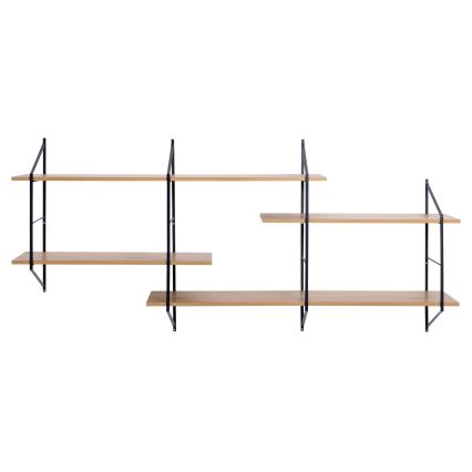 Zidna polica TOCO 191x79 cm hrast
