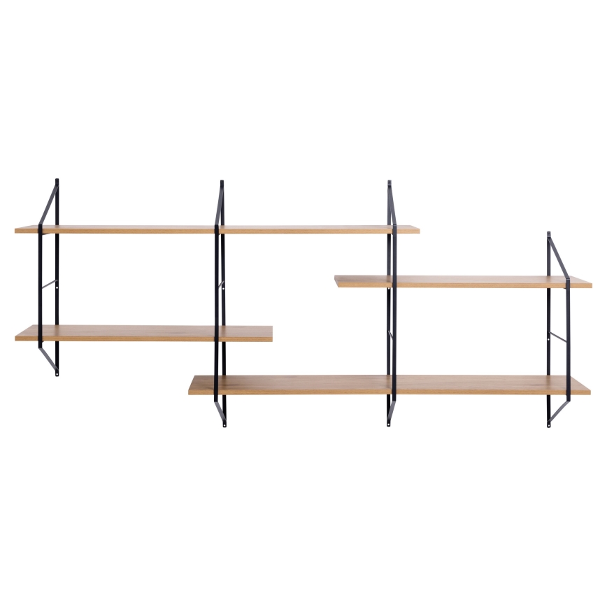 Zidna polica TOCO 191x79 cm hrast