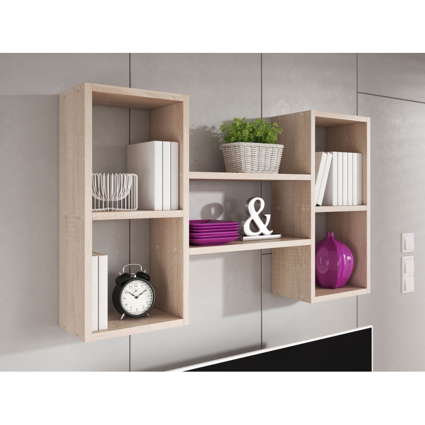 Zidna polica TRIO 60x102 cm hrast sonoma
