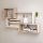 Zidna polica TRIO 87x54x18 cm hrast sonoma/bijela