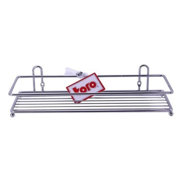 Zidna polica za tuš 10x30 cm sjajni krom