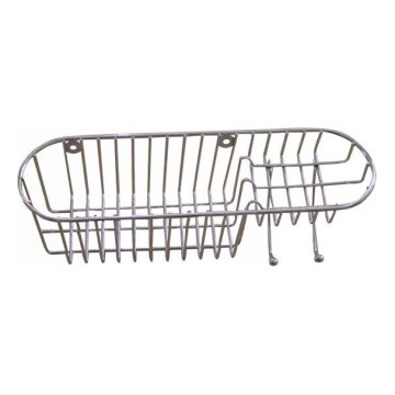 Zidna polica za tuš 11x34,6 cm sjajni krom