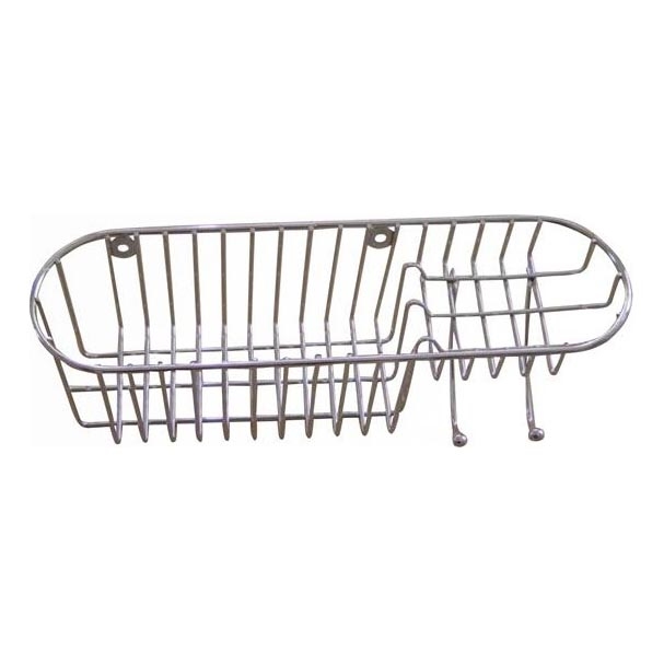 Zidna polica za tuš 11x34,6 cm sjajni krom