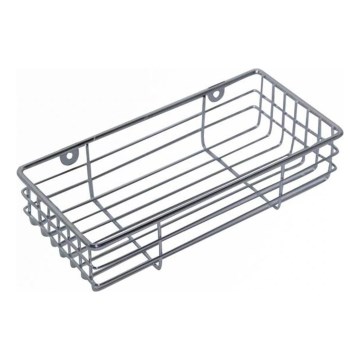 Zidna polica za tuš 12x25 cm sjajni krom