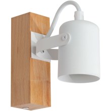 Zidna reflektorska svjetiljka 1xGU10/50W/230V bukva/bijela