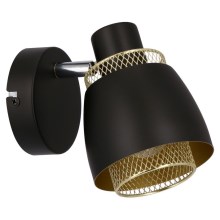 Zidna reflektorska svjetiljka ALEKSANDRIA 1xE14/40W/230V crna/zlatna