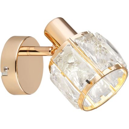 Zidna reflektorska svjetiljka DUBAI 1xE14/40W/230V rose gold