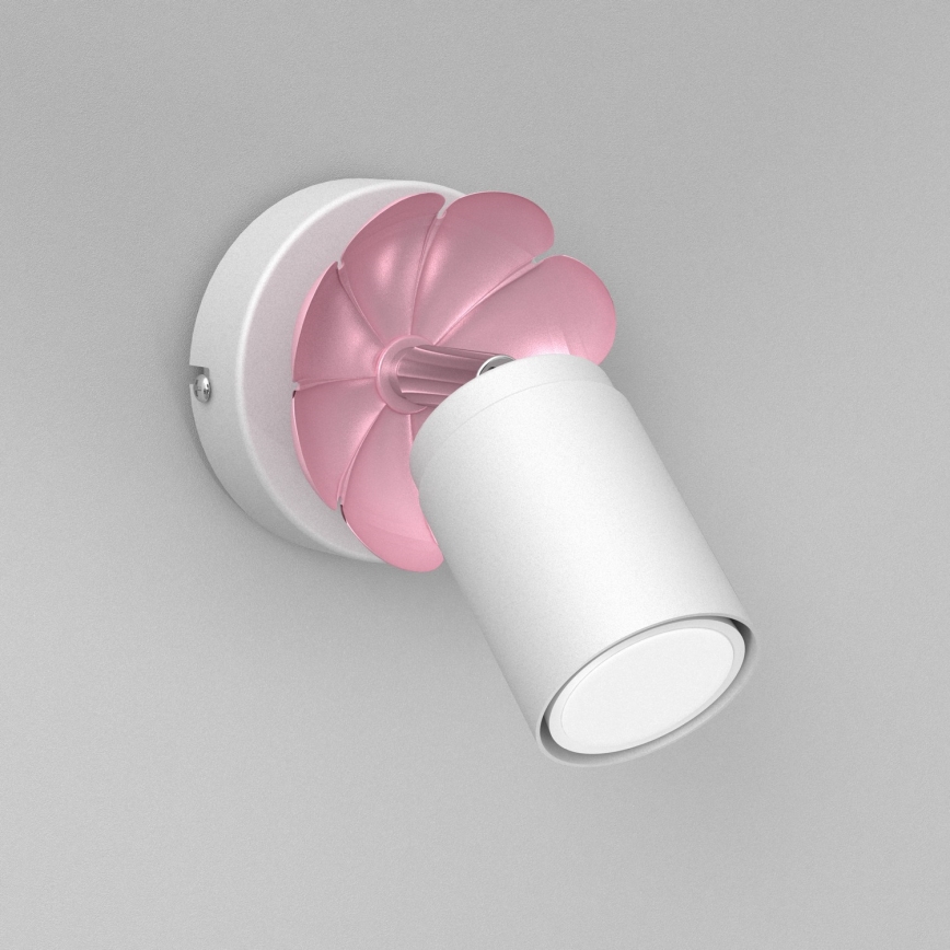 Zidna reflektorska svjetiljka FLOWER 1xGU10/8W/230V bijela