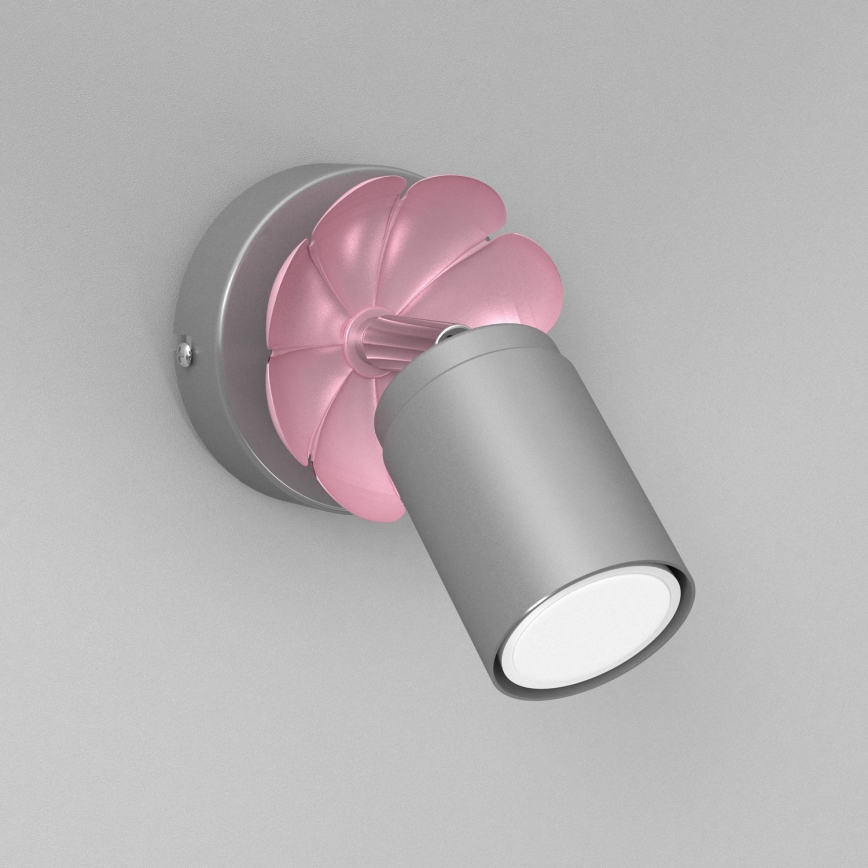 Zidna reflektorska svjetiljka FLOWER 1xGU10/8W/230V mat krom