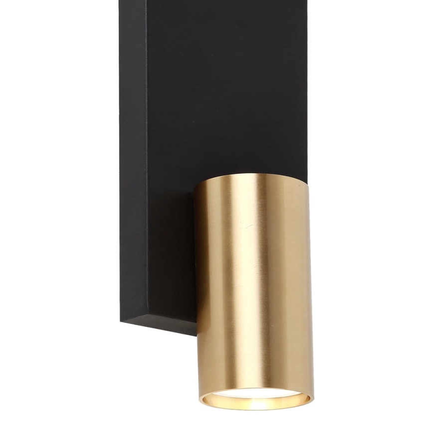 Zidna reflektorska svjetiljka GENESIS 1xGU10/8W/230V crna
