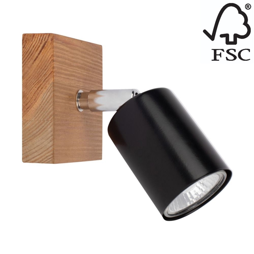 Zidna reflektorska svjetiljka MANARA 1xGU10/5W/230V bor – FSC certificirano