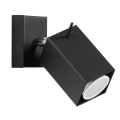 Zidna reflektorska svjetiljka MERIDA 1xGU10/40W/230V crna