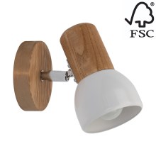 Zidna reflektorska svjetiljka NEL 1xE27/15W/230V bor – FSC certificirano