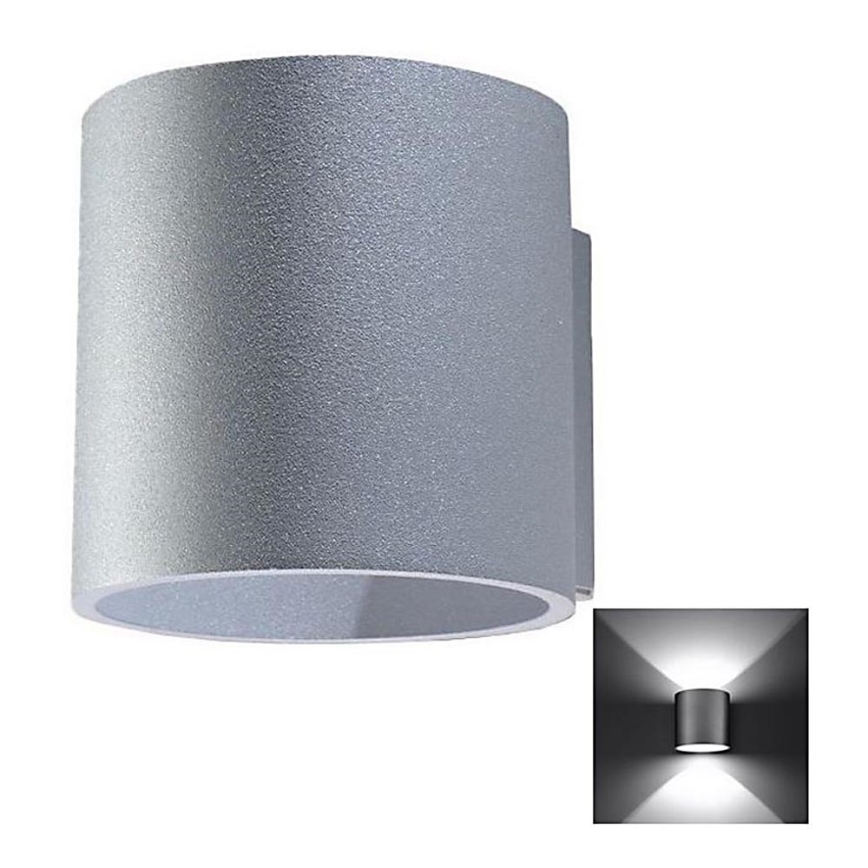 Zidna reflektorska svjetiljka ORBIS 1 1xG9/40W/230V siva