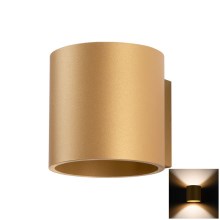 Zidna reflektorska svjetiljka ORBIS 1xG9/8W/230V zlatna