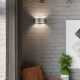 Zidna reflektorska svjetiljka ORBIS 2xG9/40W/230V siva