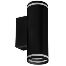Zidna reflektorska svjetiljka PARIS 2xGU10/10W/230V IP20 crna