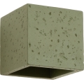 Zidna reflektorska svjetiljka QUAD 1xG9/8W/230V beton/zelena