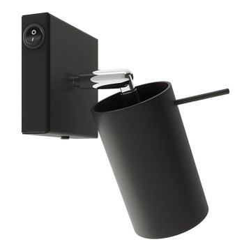 Zidna reflektorska svjetiljka RING 1xGU10/10W/230V crna