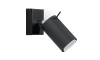 Zidna reflektorska svjetiljka RING 1xGU10/40W/230V crna