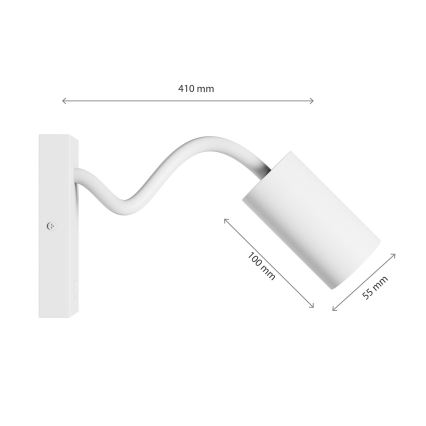 Zidna reflektorska svjetiljka SQUALLA VARIOSA 1xGU10/10W/230V bijela