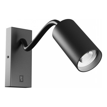 Zidna reflektorska svjetiljka SQUALLA VARIOSA 1xGU10/10W/230V crna