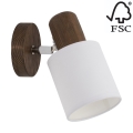 Zidna reflektorska svjetiljka TRENDY 1xE27/15W/230V orah – FSC certificirano