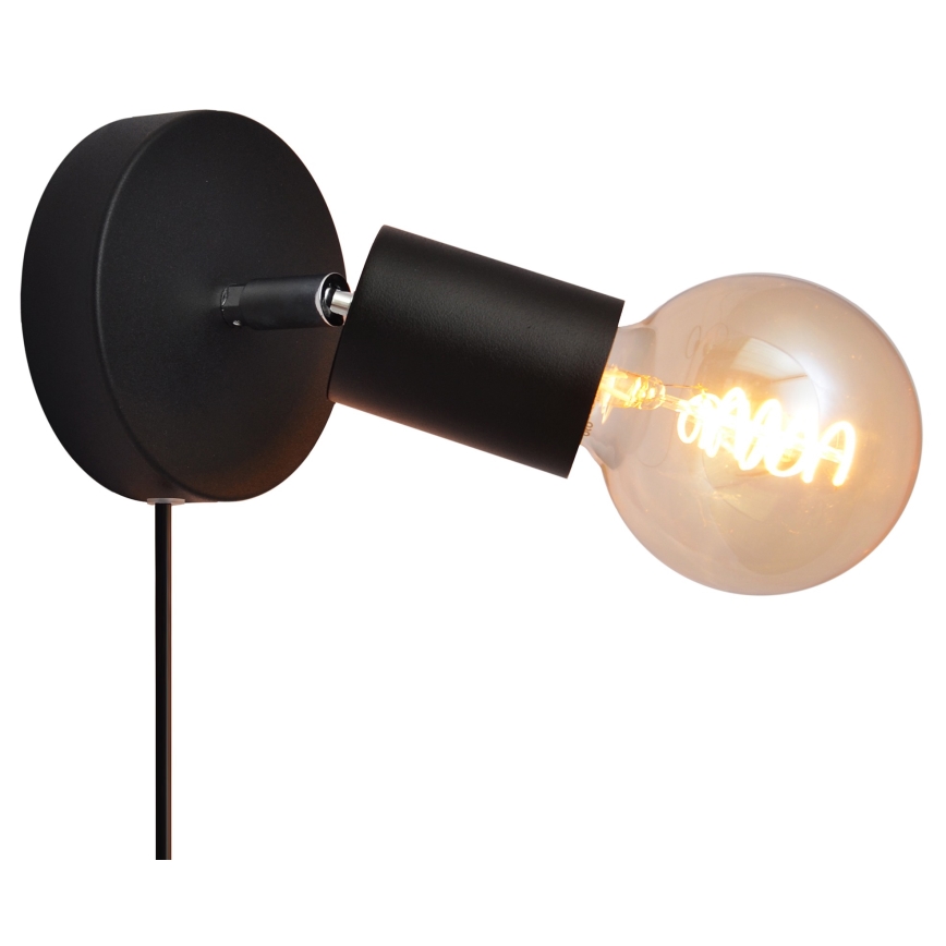 Zidna reflektorska svjetiljka TUNE 1xE27/20W/230V crna