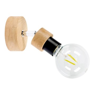 Zidna spot svjetiljka MARJOLAINE 1xE27/25W/230V hrast