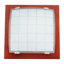 Zidna stropna svjetiljka GEOMETRICA 2xE27/60W/230V kaučukovac 35x35 cm