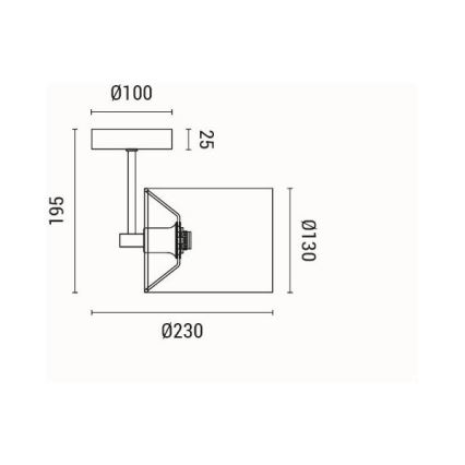 Zidna svjetiljka 1xE14/15W/230V
